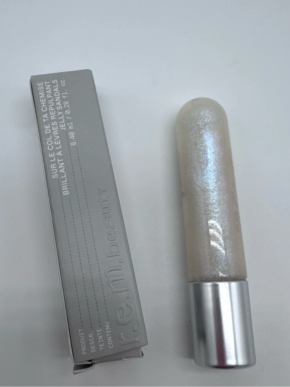 r.e.m. beauty On Your Collar Plumping Lip Gloss Jelly Sandals NIB